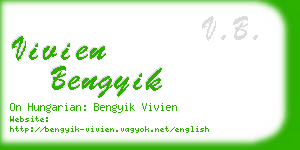 vivien bengyik business card